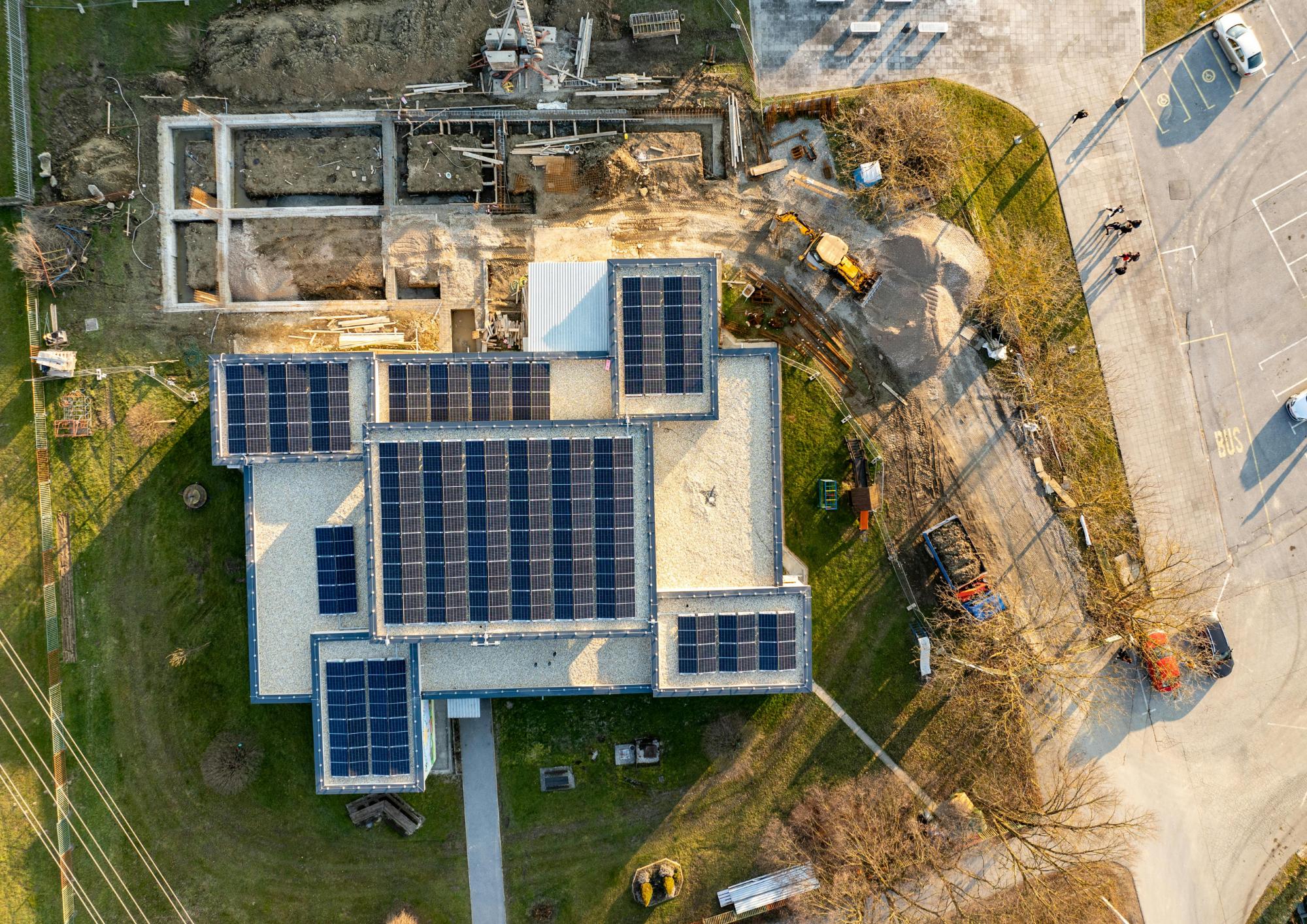 Chantier vue aérienne