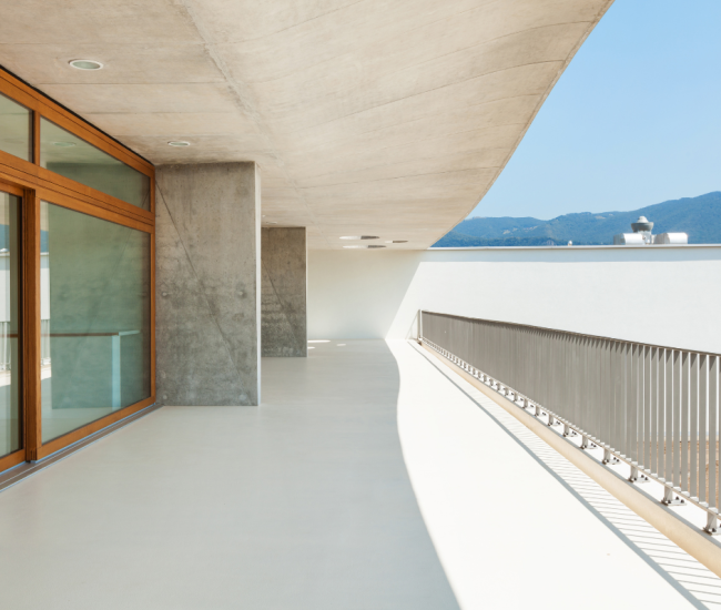 balcon béton réussi